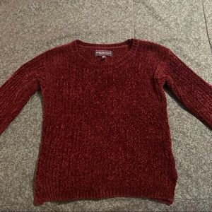 Knit Sweater | Maroon Sweater |